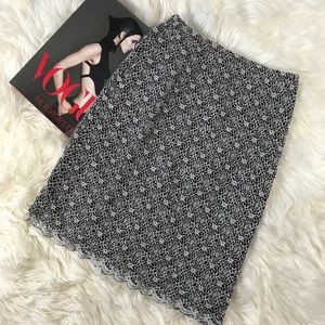 E.C. DESIGNS Lace Boucle Pencil Skirt